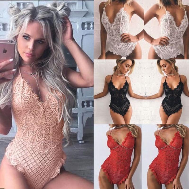 Women hot erotic for body Lady Sexy Lingerie Lace Babydoll G-String Thong Underwear Nightwear sexy costumes Teddy plus size XL