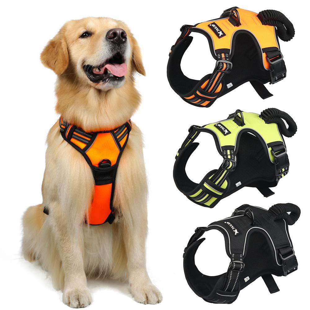 Pet Collar Vest Professional Dog Vest Harness Dog Bust Comfortable Nylon Mesh Pet Supplies 1000D Oxford Cloth Shoulder Strap