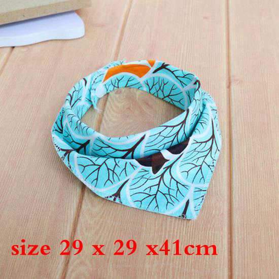 Dog Bandana Scarf Dog Accessories Personality Fruit Print Pineapple RosePattern Cotton Plaid Washable Dog Bib Cat