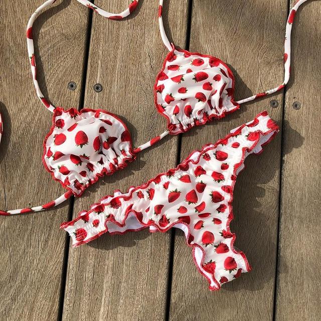 Floral print bikinis 2018 new swimwear women swimsuit beach bathing suit maillot de bain femme biquini sexy brazilian bikini set