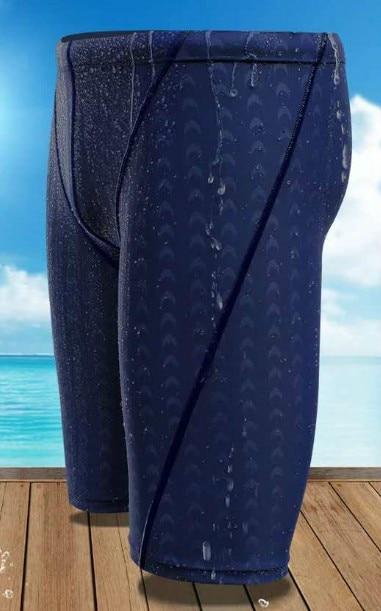 Swimming Trunks Plus Size Shark Skin Solid Men WaterProof Pants Male Thin Summer Beach Swimwear Big Size Men underwear