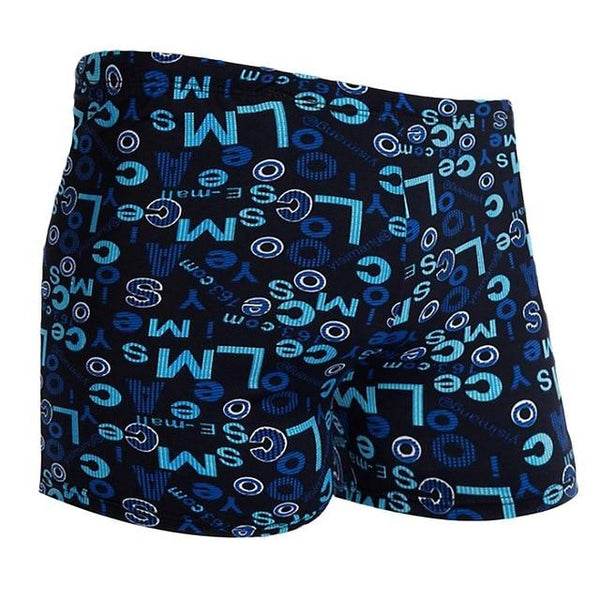 High Quality Men's Swimming Trunks Physical Swimming Pool Hot Spring Beach Swim Trunks Blue Multi-pattern Optional