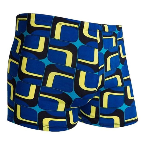High Quality Men's Swimming Trunks Physical Swimming Pool Hot Spring Beach Swim Trunks Blue Multi-pattern Optional
