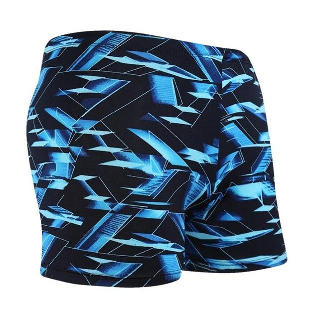 High Quality Men's Swimming Trunks Physical Swimming Pool Hot Spring Beach Swim Trunks Blue Multi-pattern Optional