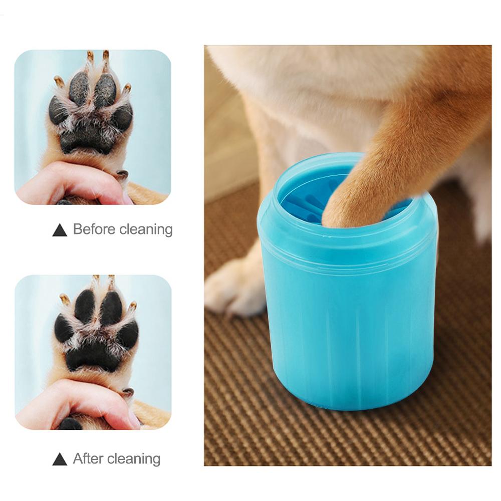 Cleaning Tool For Dogs Cats Soft Plastic Washing Brush Paw Washer Pet Accessories Pet Cats Dogs Foot Clean Cup