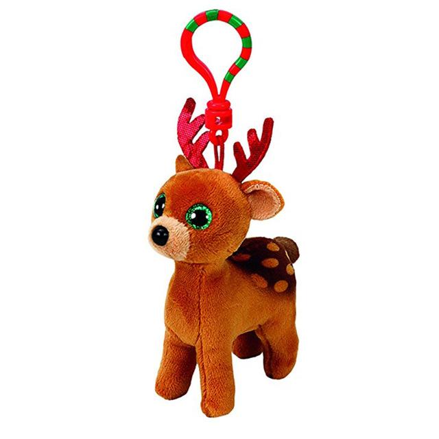 Ty Beanie Big Eyes Plush Keychain Toy Doll TY Baby Kids Gift