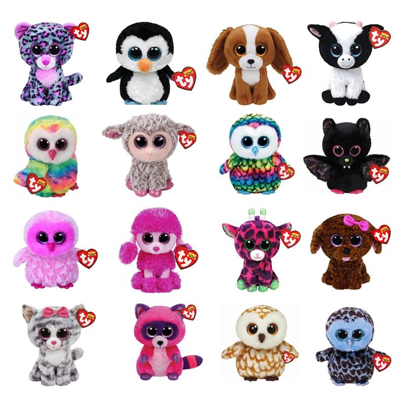 Ty Beanie Cute Owl Monkey Unicorn Plush Toy Doll Stuffed & Plush Animals 6" 15cm