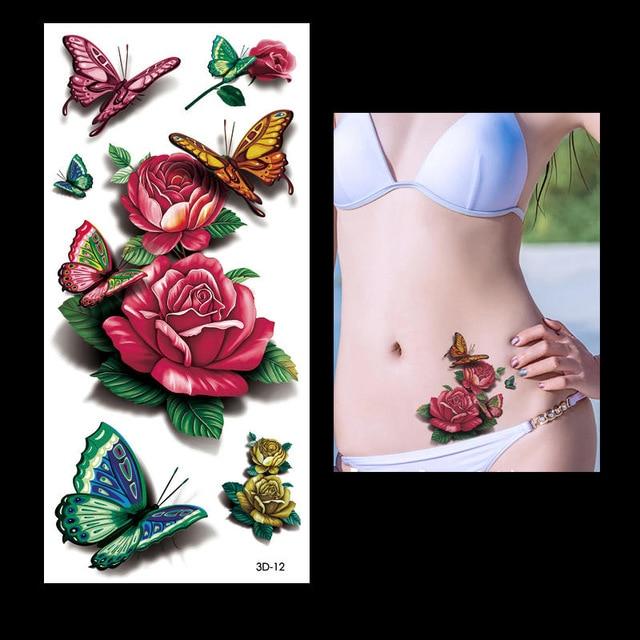 New 1PC Fashion Women Men Waterproof Temporary Tattoo Removable Simulation Vivid Body Art 3D-14 Scorpion Defiler Halloween