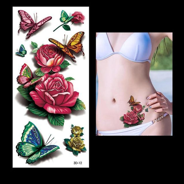 New 1PC Fashion Women Men Waterproof Temporary Tattoo Removable Simulation Vivid Body Art 3D-14 Scorpion Defiler Halloween