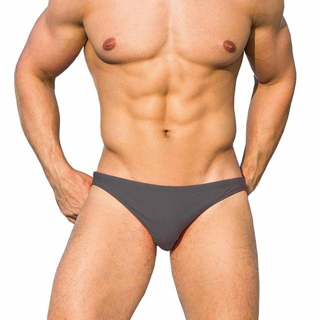 Men's swimming trunks sexy wear pool shorts bikini bathing suit plus size swimwear printed maillot de bain low waist