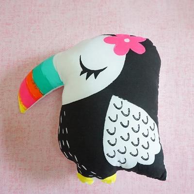Nordic Style Rabbit Unicorn Bear Pillow Cushion Toys, Cotton Animal Plush Toys, Children's Toys, Baby Room Decoration