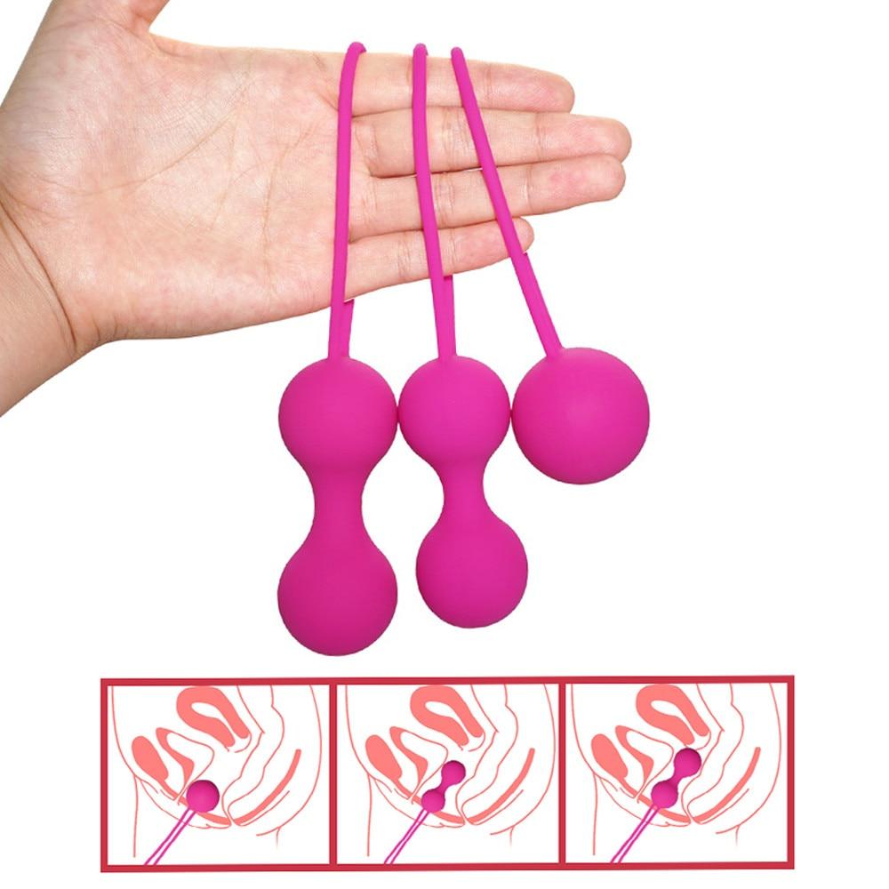 Silicone Ben Wa Balls Vagina Tightening Kegel Exerciser Vibrator Ball Vaginal Balls Trainer Sex Toys for Women Adult Sex Product