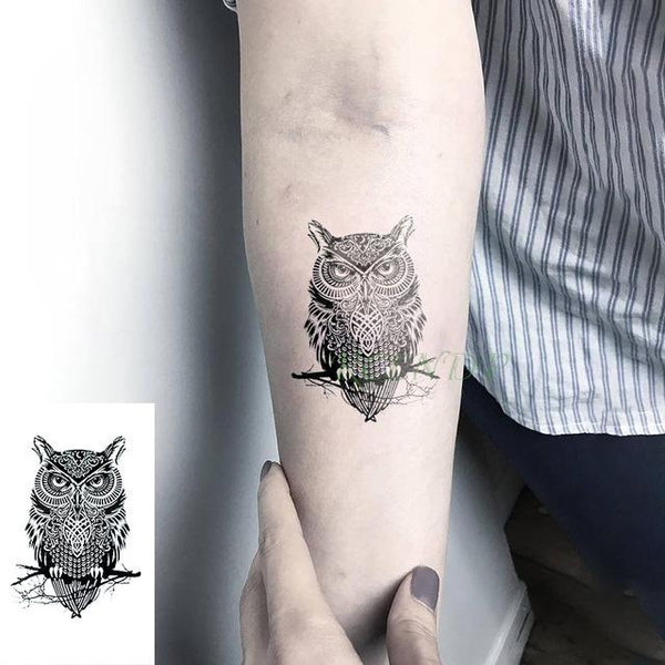 Waterproof Temporary Tattoo Stickers Cross Tribal Totem Fake Tatto Flash Tatoo Tatouage Neck Hand Back Foot for Girl Women Men