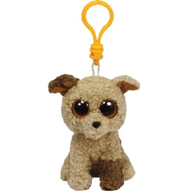 Ty Boos Big Eyes Plush Keychain Toy Doll Fox Owl Dog Unicorn Penguin Giraffe Leopard Monkey Dragon 4" 10cm
