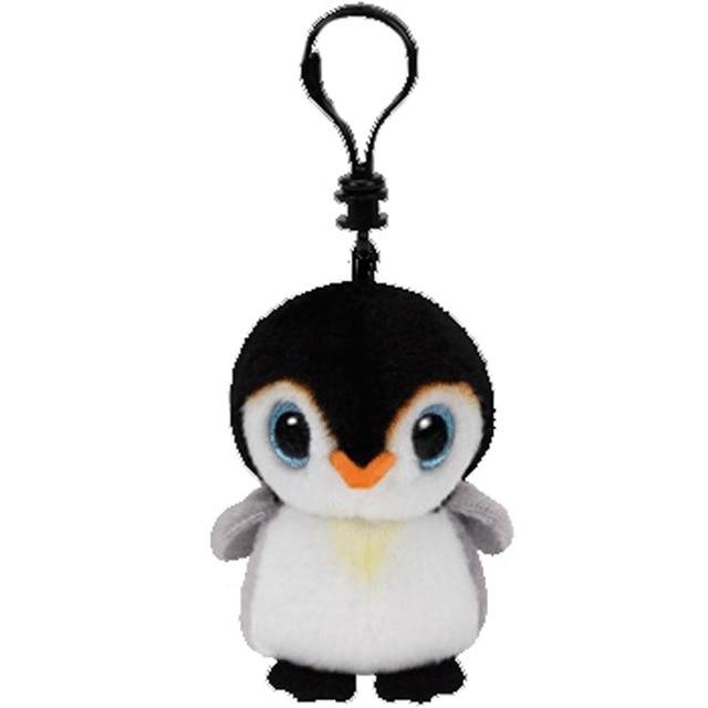 Ty Boos Big Eyes Plush Keychain Toy Doll Fox Owl Dog Unicorn Penguin Giraffe Leopard Monkey Dragon 4" 10cm