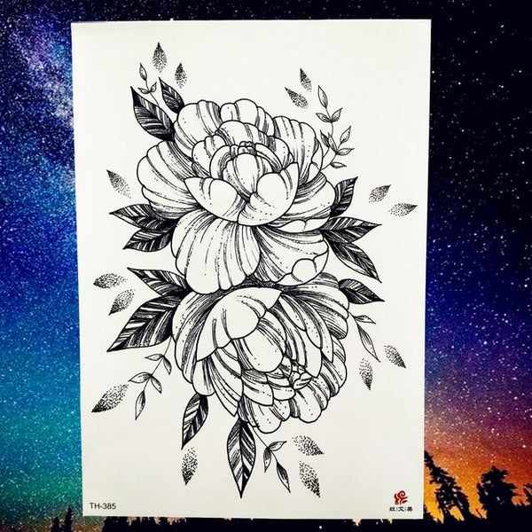 Peace Gigeon DreamCatcher Henna Mandala Flower Bird Totem Temporary Tattoo Sticker Feather Waterproof Tattoo Body Art Fake Tatoo