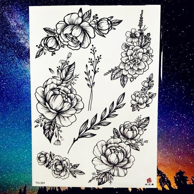 Peace Gigeon DreamCatcher Henna Mandala Flower Bird Totem Temporary Tattoo Sticker Feather Waterproof Tattoo Body Art Fake Tatoo