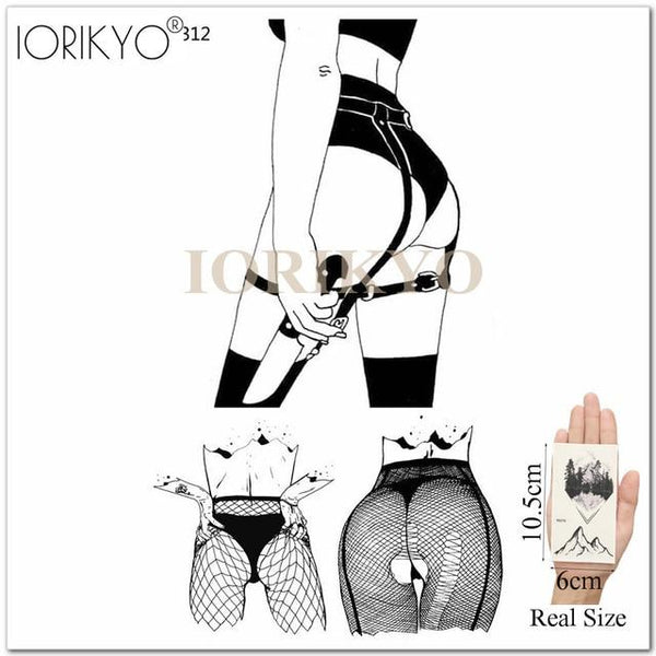 Adults Lips Old School Temporary Mouth Tattoo Women Arm Love DIY Blakc Fake Tatoos Beauty Makeup Waterproof Girls Tattoo Decals