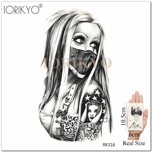 Adults Lips Old School Temporary Mouth Tattoo Women Arm Love DIY Blakc Fake Tatoos Beauty Makeup Waterproof Girls Tattoo Decals