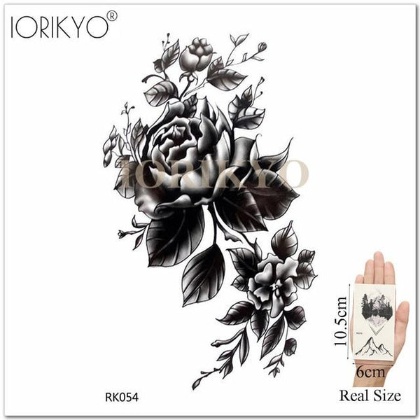 Adults Lips Old School Temporary Mouth Tattoo Women Arm Love DIY Blakc Fake Tatoos Beauty Makeup Waterproof Girls Tattoo Decals