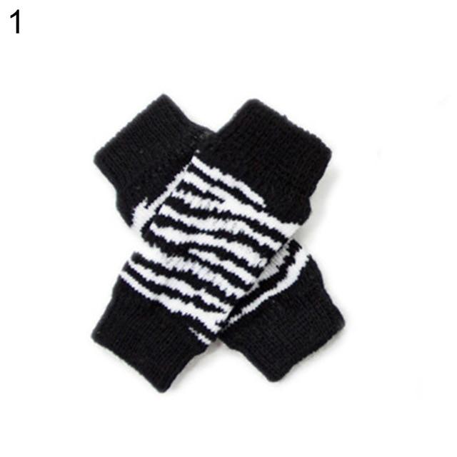 New Leg Warmers 4Pcs/Set Winter Pet Dog Leg Socks Zebra Leopard Dots Print Non-slip Leg Warmers