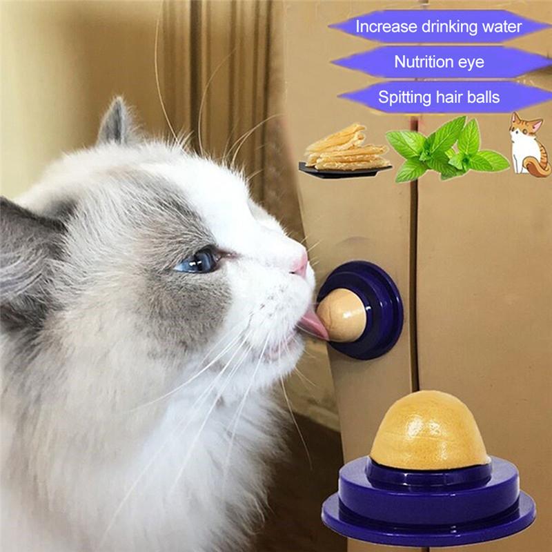 Healthy Cat Nutrition Candy cat Snacks Cat Healthy Snack Ball Catnip Nutrition Gel Energy Ball Increase Drinking Water Help Tool