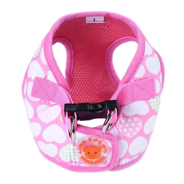 Goods For Pets Dog Harness Floral Vest Walking Leads Leash For Dogs Lovely Puppy Set Small Dogs Chihuahua Teddy Dog Suppilers