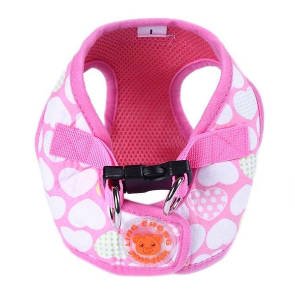 Goods For Pets Dog Harness Floral Vest Walking Leads Leash For Dogs Lovely Puppy Set Small Dogs Chihuahua Teddy Dog Suppilers