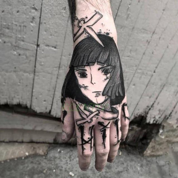 Waterproof Temporary Tattoo Sticker Rose Flower Fake Tatto Personality Flash Tatoo Hand Arm Foot Back Tato for Girl Women Men