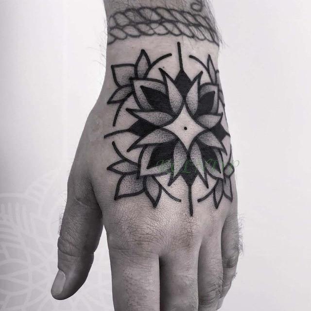Waterproof Temporary Tattoo Sticker Rose Flower Fake Tatto Personality Flash Tatoo Hand Arm Foot Back Tato for Girl Women Men