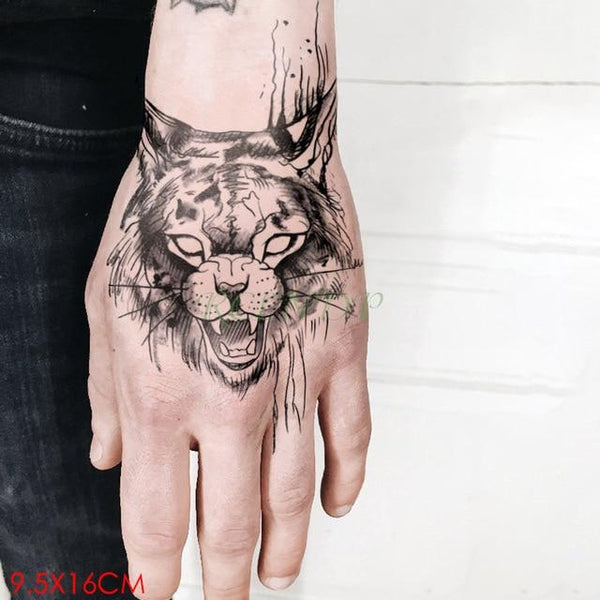 Waterproof Temporary Tattoo Sticker Rose Flower Fake Tatto Personality Flash Tatoo Hand Arm Foot Back Tato for Girl Women Men