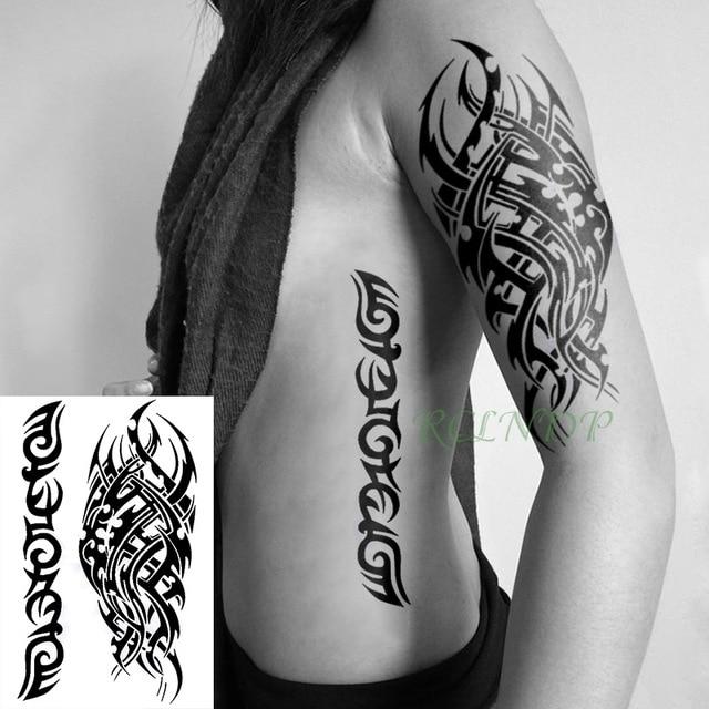 Waterproof Temporary Tattoo Sticker cool Tribal totem fake tatto flash tatoo tatouage Stickers hand arm leg for girl women men