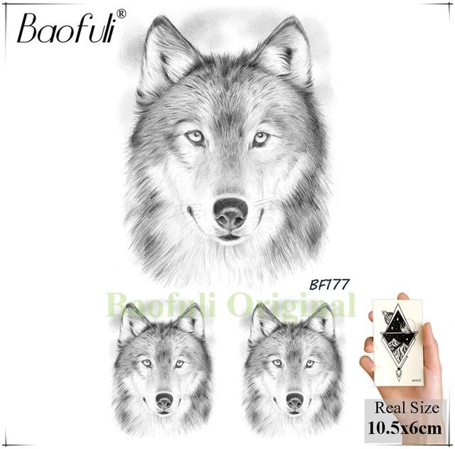 DIY Geometric Animals Fox Plant Temporary Tattoo Women Sexy Waterproof Disposable Black Tatoos Body Art Painting Tattoo Stickers