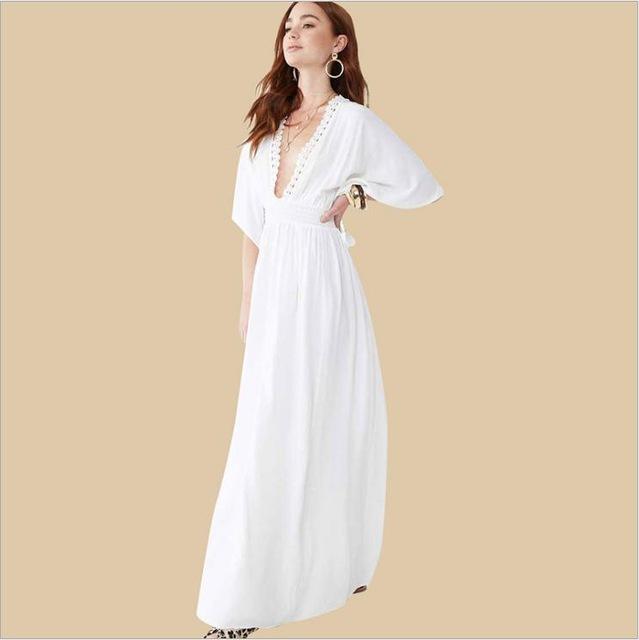 Sexy Beachwear Cover Up Bikini Women Crochet Swimsuit Cover-up Bathing Suit Beach Wear Knitting Swimwear Mesh Beach Dress Tunic