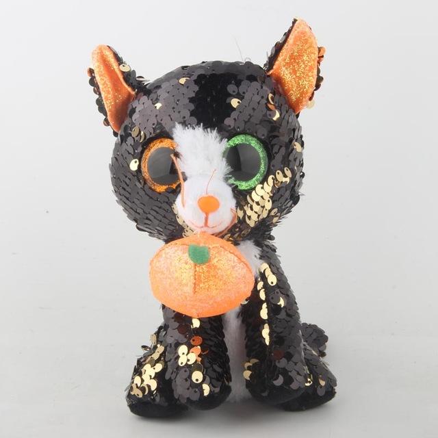 Ty Beanie Boos Flippables Animal Plush Toys Doll Malibu The Cat Moonlight The Owl Jewel the Fox Best Christmas 15cm