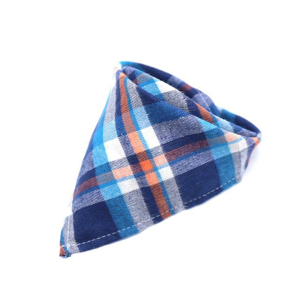 New Hot Sale Dog Bandana Scarf Pet Dog Cat Tie Cotton Plaid Washable Pet Scarf Dog Accessories