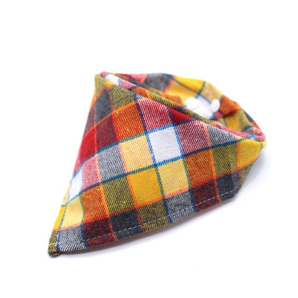 New Hot Sale Dog Bandana Scarf Pet Dog Cat Tie Cotton Plaid Washable Pet Scarf Dog Accessories