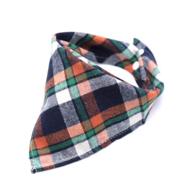 New Hot Sale Dog Bandana Scarf Pet Dog Cat Tie Cotton Plaid Washable Pet Scarf Dog Accessories