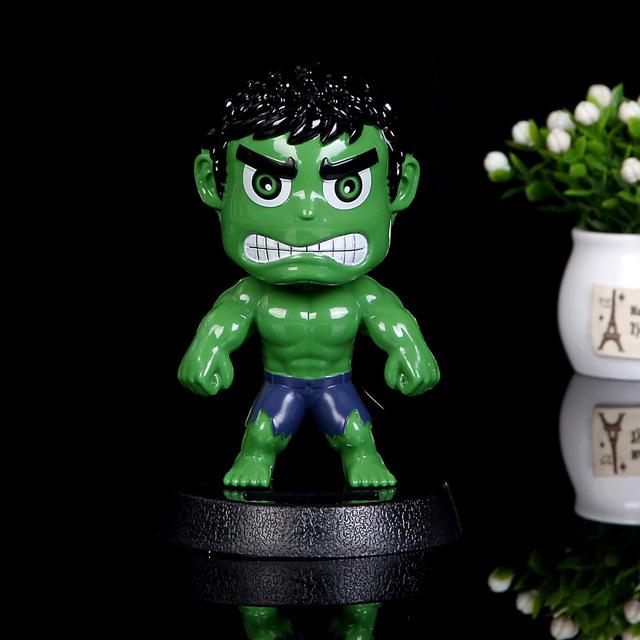 Car Ornament Cute Hot Solar Powered Dancing Figures Marvel Batman Treeman Swinging Bobble Dancer Solar Toys Car Decor Gift