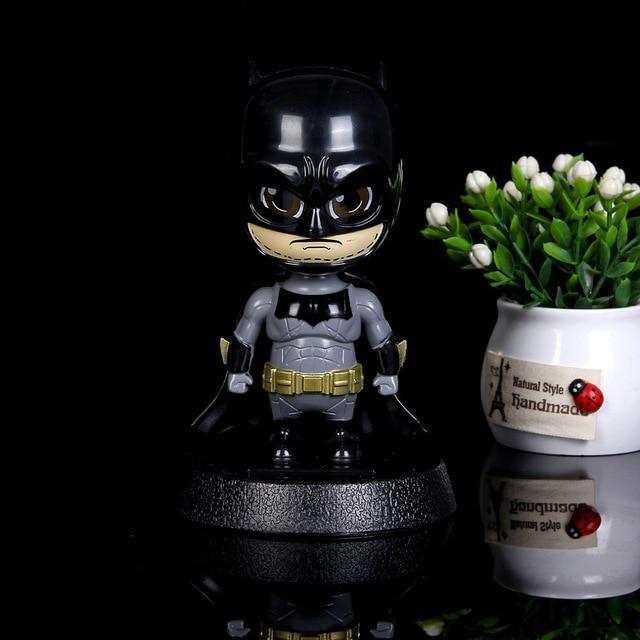 Car Ornament Cute Hot Solar Powered Dancing Figures Marvel Batman Treeman Swinging Bobble Dancer Solar Toys Car Decor Gift