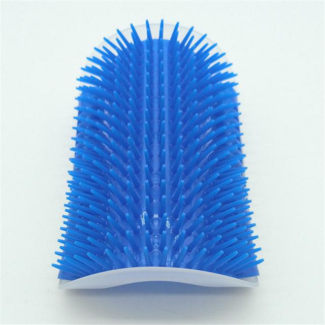 Cat Corner Brush For Long Hair Squeaky Face Massage Comb Comfortable Self Grooming Brush Free Hand Wall Toy For Cats