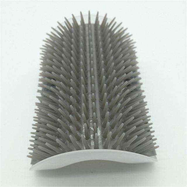 Cat Corner Brush For Long Hair Squeaky Face Massage Comb Comfortable Self Grooming Brush Free Hand Wall Toy For Cats