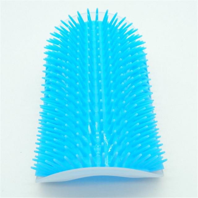 Cat Corner Brush For Long Hair Squeaky Face Massage Comb Comfortable Self Grooming Brush Free Hand Wall Toy For Cats