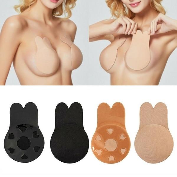 2pcs Bikini Pads Swimwear Women Bra Self Adhesive Silicone Lift Up Tape Lifting Chest Sticker Swimsuit Bikinis 2019 push up