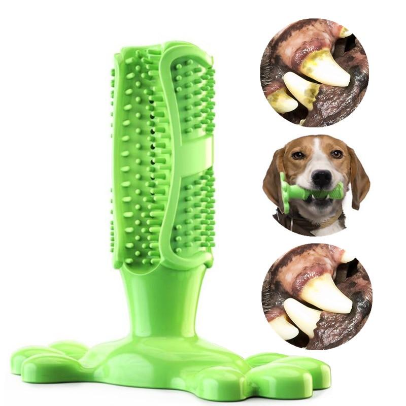 Puppy toothpaste dental care pet molar stick pet toothbrush puppy teeth rubber chew silicone dog cleaning brushing teeth