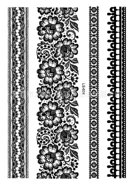 Waterproof Temporary Tattoo Sticker Tribal totem band Fake Tatto Personality Flash Tatoo Waist Arm Foot Tato for Girl Women Men