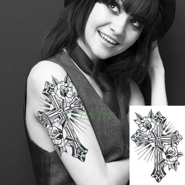 Waterproof Temporary Tattoo Sticker Tribal totem band Fake Tatto Personality Flash Tatoo Waist Arm Foot Tato for Girl Women Men
