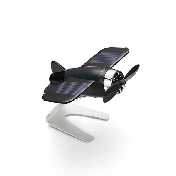 Car Decoration Aromatherapy airplane decoration Non-slip mat alloy Solar energy Rotate aircraft dashboard solid Car styling