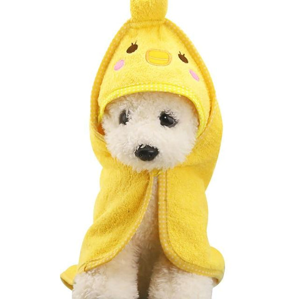 HOT SALE! Soft Pet Dog Cat Shower Towel Cartoon Animal Pattern Bathrobe Bath Towel Puppy Washing Supplies Dogs Pet Blankets S/M/