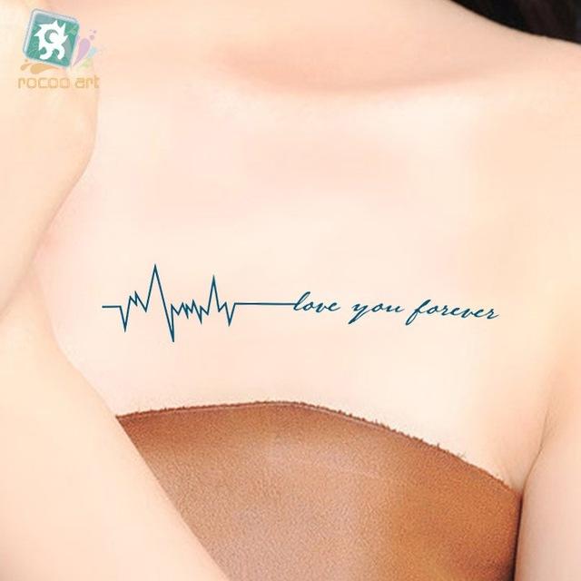 Waterproof Temporary Tattoo Sticker Black Devil Doesn't Sleep English Letters Flash Tatoo Fake Tatto Neck Wrist For Woman Men